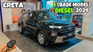 Hyundai Creta E Diesel 2024 ️ | Hyundai Creta Base Model 2024 | Creta's Demanding Model | Review