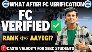 What after FC Verification? ‍️ | Provisional Merit List? | MHT-CET 2024
