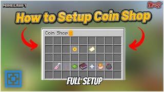 How To Setup Coin Shop in Aternos Server | Coin Shop Plugin in Minecraft | Coinshop config