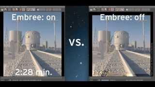 New in CINEMA 4D R15 - Render Improvements: Embree Comparison
