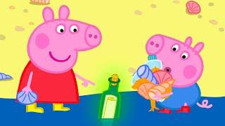 La bouteille de plage de Peppa avec un message | Peppa Pig Français Episodes Complets |