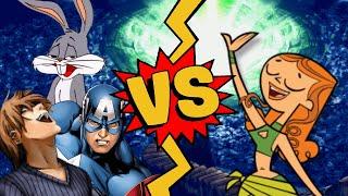 M.U.G.E.N Battles | Captain America/Bugs Bunny/Light Yagami vs Izzy