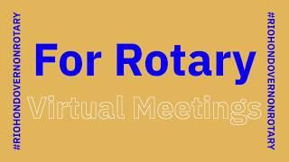 Rotary Zoom Meetings