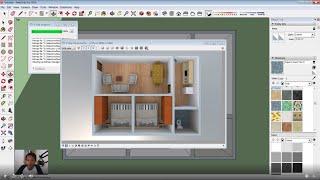 Sketchup Basic 3D Floor Plan For Beginner | Live Streaming