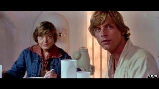 Star wars IV - Escena - Luke Skywalker y sus Tios + Doble Puesta de sol - Audio Latino - HD