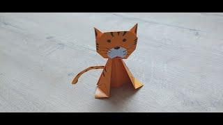 Новогодний тигр оригами | Символ 2022 года | Origami paper tiger