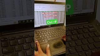 Shortcut key for Window print