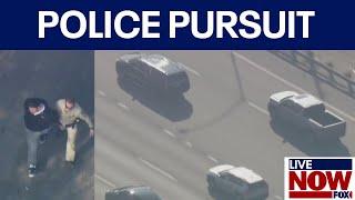 Crazy police chase in LA County ends with arrest | LiveNOW from FOX