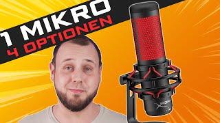 DIESES MIKROFON hat 4 UNGLAUBLICHE Richtcharakteristiken: HyperX Quadcast im Test für Streamer