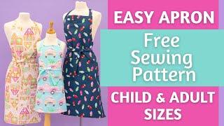 Easy FREE Apron Sewing Pattern