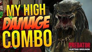 Predator Hunting Grounds MY HIGH DAMAGE COMBO! STEALTH KILLS ON PLAYERS!! (Smart Disc Combo)