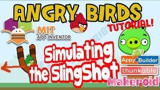 App inventor ANGRY BIRDS game tutorial - Simulating the slingshot effect | azaotl