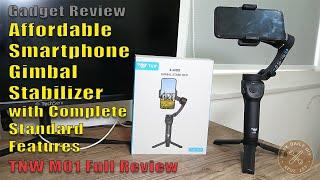 Affordable Smartphone Gimbal Stabilizer Full Review: TNW M01 Unboxing & 3-Axis AI Tracking Features