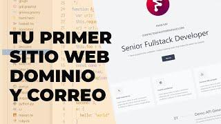 Como Subir tu Primer Sitio Web mas Dominio y correo corporativo