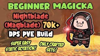 ESO Beginner Magicka Nightblade (Magblade) 70k+ DPS PVE Deadlands Build