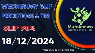 FOOTBALL PREDICTIONS TODAY 18/12/2024 PREDICTIONS TODAY | BETTING TIPS ,#betting@sports betting tips