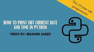 How to print current date and time in Python.