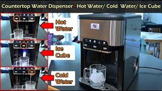 Countertop 3-in-1 Water Dispenser & Ice Maker | Hot Water, Cold Water, Ice