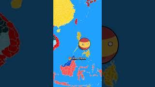 What if Philippines and Spain switch their places  #countryballs #mapper