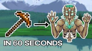 Terraria in 60 seconds | Full terraria 1.4 one minute progression guide