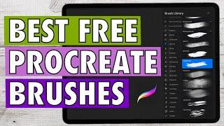The BEST FREE Procreate brushes! Ultimate Guide - MUST WATCH!