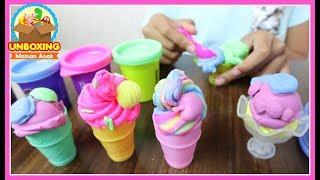 Mainan Anak Play Doh Ice Cream - Play Doh Swirl & Scoop Ice Cream - How To Make Ice Cream With Toy