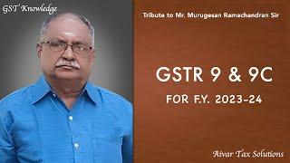 How to file GSTR 9 & GSTR 9C for the F.Y. 2023-24 in Tamil