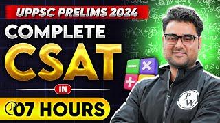 Complete CSAT In One Shot | Math & Reasoning for UPPSC Prelims 2024 | UPPSC Wallah