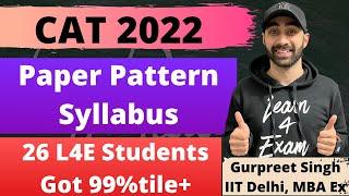 CAT 2022 Paper Patten & Syllabus
