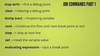 JDB java debugger