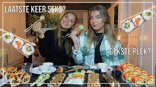 Mega SUSHI Mukbang + JUICY Q&A Met Isabelle | Sara Verwoerd