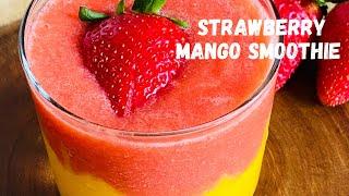 Strawberry and Mango Smoothie |Nutri Ninja Recipe | Mongo Smoothie | Strawberry Smoothie | DeSK How2