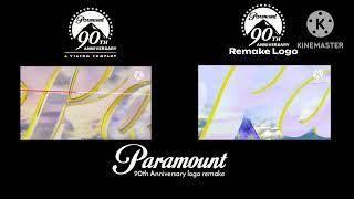 Paramount 90th Anniversary logo remake (2002) vs the Paramount 90th Anniversary logo (2002)