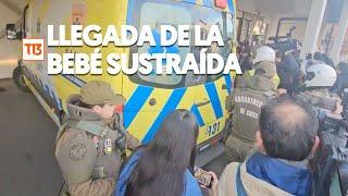 Con Carabineros: Así fue la llegada de la bebé recién nacida sustraída desde hospital de Temuco