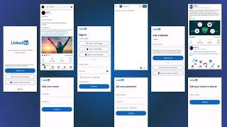 LinkedIn App UI Design In Flutter - Responsive LinkedIn Clone