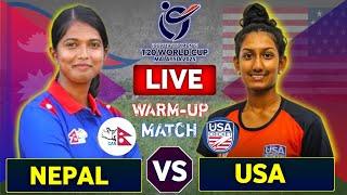 Nepal U19 vs Usa U19 Women's World Cup Warmup Match Live Score & Commentary | Nepal vs Usa U19 Women