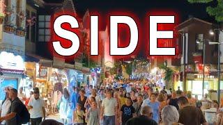 #ANTALYA SIDE Altstadt am Abend. Türkei 4.9.2024 4K #side #kumköy #sideturkey2024