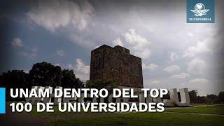 UNAM está entre las 100 mejores universidades del mundo