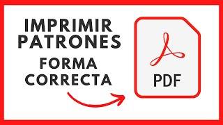 Como imprimir patrones en PDF de la forma correcta paso a paso ¡REGALO PARA SEGUIDORES!