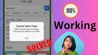 Safari cannot open page because the address is invalid | iOS 17