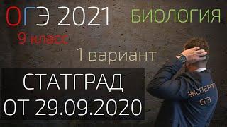 ОГЭ 2021| БИОЛОГИЯ | РАЗБОР СТАТГРАДА 29 09 2020 1 вариант