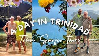 Trinidad for a day while visiting from the Cayman Islands ! Food, beaches, sights and waterfalls