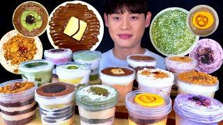 ASMR “봄브레드” 컵케이크봉길이 협찬받아옴다양한 컵케이크 먹방~!! Cookie Chocolate Green Tea Cheese Cup Cakes MuKBang~!!