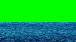 Ocean waters with a green screen in the background ||  Green Screen Lake | Pani Green Screen Effect