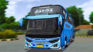 SHARE!! LIVERY AZZAHRA HOLIDAY ZAFIRA NEW JB3 ADFARIZ CONCEPT ANGEL HEART BUSSID