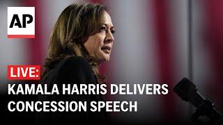 LIVE: Kamala Harris concession speech after election loss (FULL)