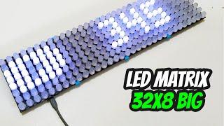 DIY BIG LED MATRIX YOUTUBE SUBSCRIBER LED COUNTER CLOCK