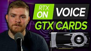 RTX Voice on GTX Graphics Card - Sound Suppression Tutorial