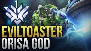 EvilToaster - RANK 1 WORLD ORISA - NA TANK GOD - Overwatch Montage