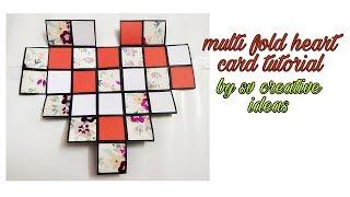 Multi fold heart card tutorial by sv creative ideas